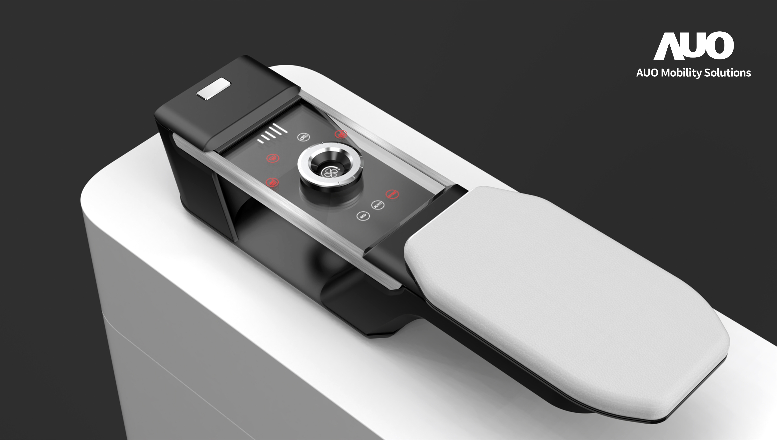 jinnian金年会智慧行动全新发表INVISY隐形科技系列，CrystalSense Console以最简约的机构设计，提供直觉控制的主动触觉回馈与压力感测，并且动态呈现、仅在需要时显示，打造未来座舱的极致互动体验。