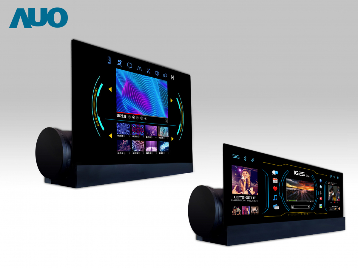 友達14.6吋可捲式Micro LED面板，導入車內資訊、影音娛樂及駕駛安全系統，翻轉智慧移動場域