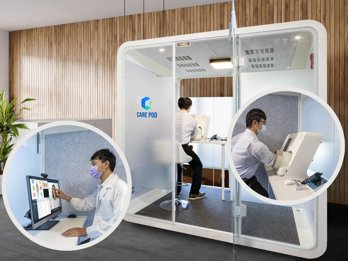 达擎于医疗科技展中展出＂远距诊疗舱＂，以因应医疗数字化及社会高龄化趋势下、复诊及慢性病患等族群对于远距看诊需求逐渐升高所推出的创新整合方案。多功能合一、高隐私性的远距诊疗舱可根据病患端与医师端的不同需求，提供弹性化及客制化功能，节省医生和病患的精力及时间