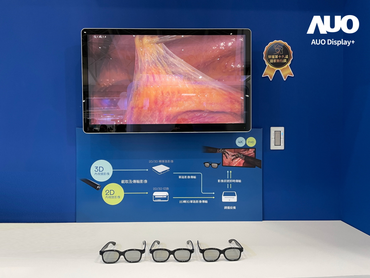 達擎寬視角3D醫療顯示器，協助醫護團隊成員於手術進行時，皆能看到一致性的3D影像，提高溝通效率，使手術更精準、快速完成達擎寬視角3D醫療顯示器，協助醫護團隊成員於手術進行時，皆能看到一致性的3D影像，提高溝通效率，使手術更精準、快速完成