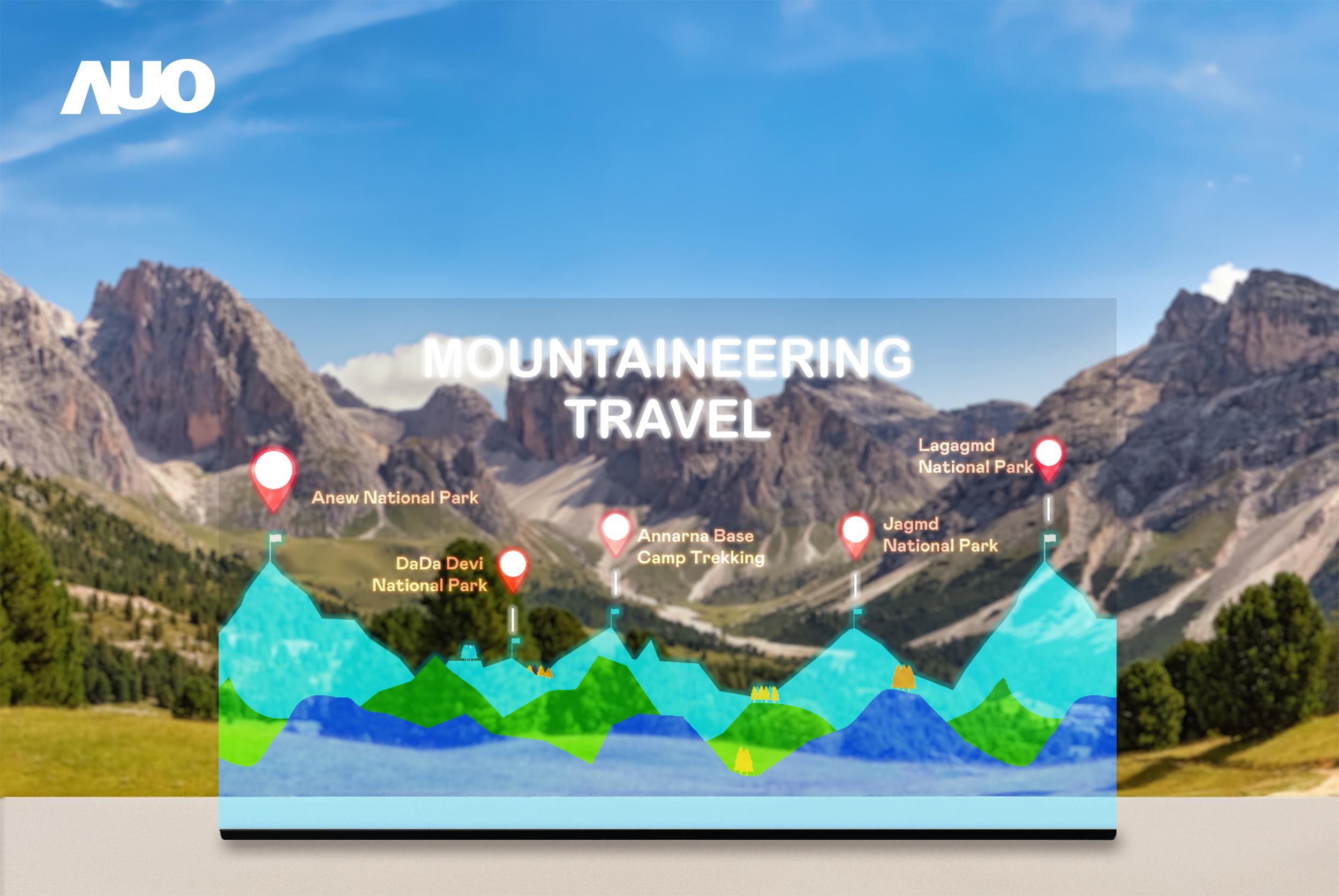 jinnian金年会展示全球单片尺寸最大(*)42吋透明Micro LED显示器拼接而成的〝64吋透明Micro LED显示器〞，具备高透明度、1,000 nits高亮度、广色域、采用三边无边框的无缝拼接等多重特色，呈现超高清、细腻画质而不遮挡后方视觉，满足层峰需求，可广泛运用于零售、艺术展览或商业空间等场域